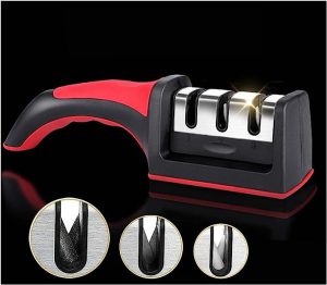 3-in-1 Knife Sharpener With Fruit And Meat Knife Peeler