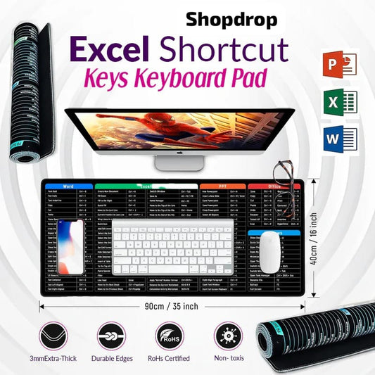 Excel Shortcut Keys Keyboard Pad (Imported Quality)