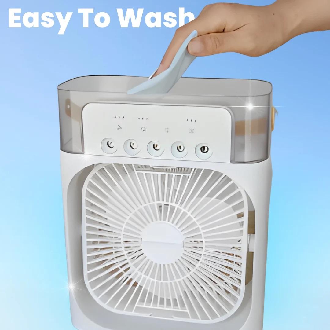 Portable Electric Fan Air Conditioner – Cool, Mist & Glow