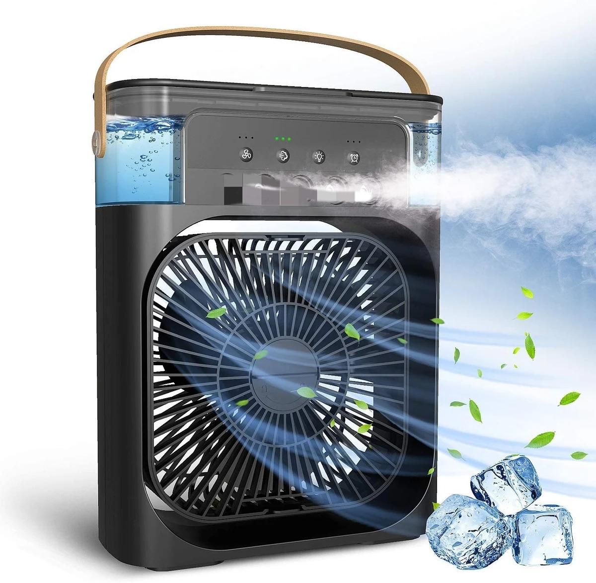 Portable Electric Fan Air Conditioner – Cool, Mist & Glow