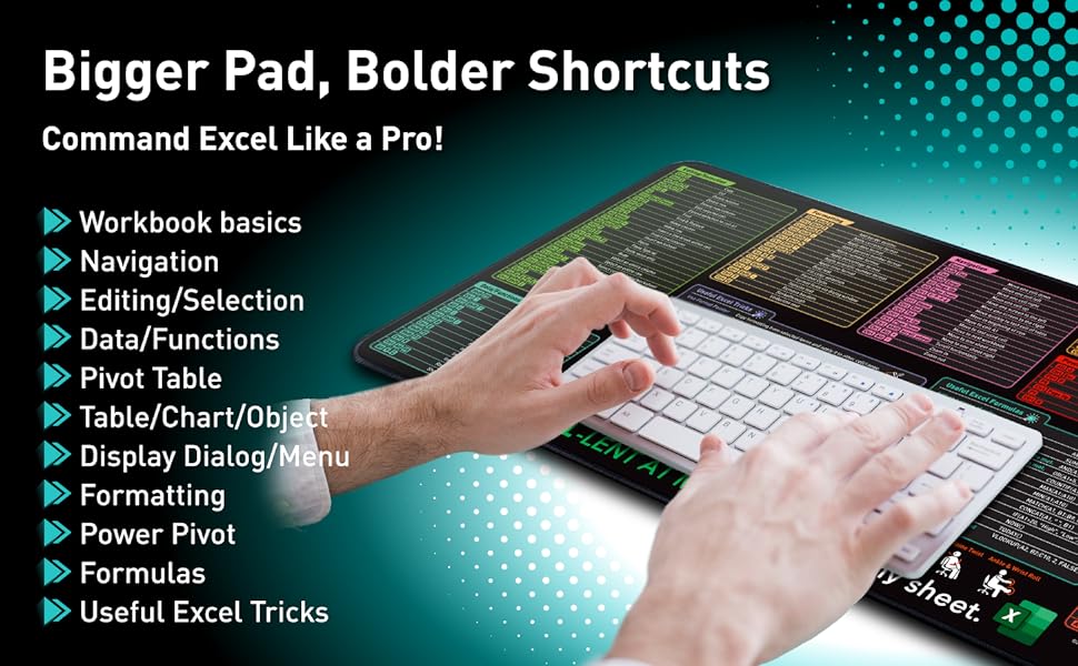 Excel Shortcut Keys Keyboard Pad (Imported Quality)